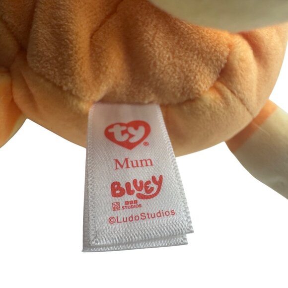 Ty Bluey Mum Plush Toy 9 Inch Soft Cuddly Character Doll Orange Tan Brown - Picture 4 of 4